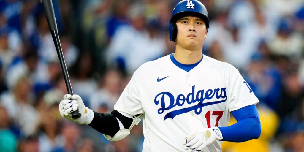 Shohei Ohtani leading off in Game 4 of 2026 NLCS vs. Brewers