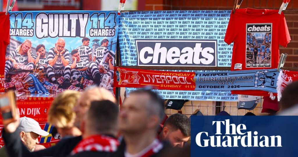 Tension, ‘cheat’ banners and inflatable bananas: Manchester City’s welcome to Anfield | Liverpool