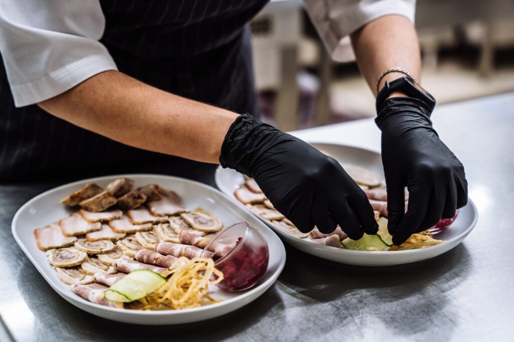 Chef preparing food